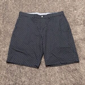 Polo Golf Ralph Lauren Chino Short Mens 33 Navy Classic Fit All Over Print Clubs